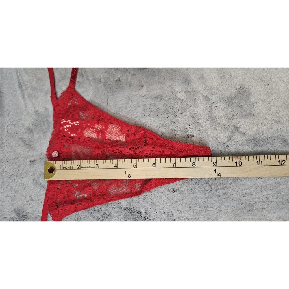 Victoria's Secret Women's Dream Angels Twinkle Lace V-String Thong XL - Picture 7 of 8